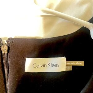 Calvin Klein, black and white dress size 10